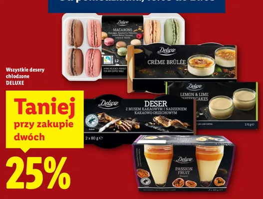 Deser z musem kakaowym i nadzieniem kakaowo-orzechowym promocja w Lidl