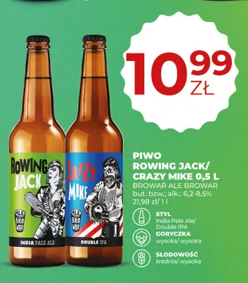 Piwo Crazy Mike AleBrowar promocja w Duży Ben