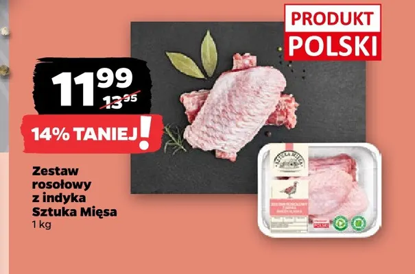 Zestaw rosołowy z indyka Sztuka Mięsa promocja w Netto