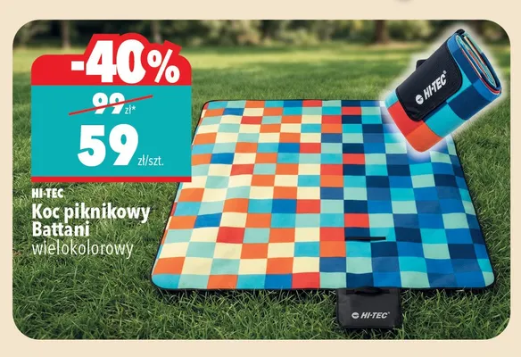Koc piknikowy Hi-Tec Battani promocja w Biedronka Home