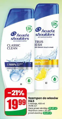 Szampon do włosów Head & Shoulders Citrus Fresh promocja w Dino