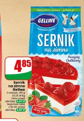 Sernik na zimno Gellwe promocja w Dino