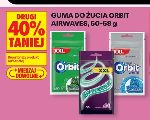 Guma do żucia Orbit Airwaves promocja w Biedronka