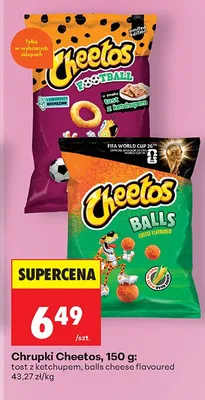 Chrupki Cheetos Football tost z ketchupem promocja w Biedronka