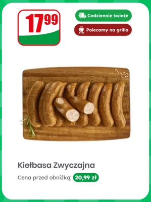 Kiełbasa zwyczajna promocja w Dino