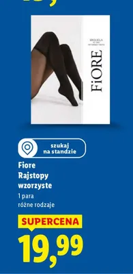 Rajstopy wzorzyste Fiore różne rodzaje promocja w Lidl