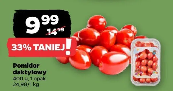 Pomidor daktylowy promocja w Netto