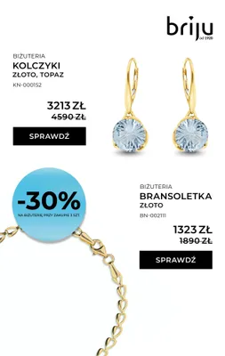 Bransoletka złoto promocja w Briju