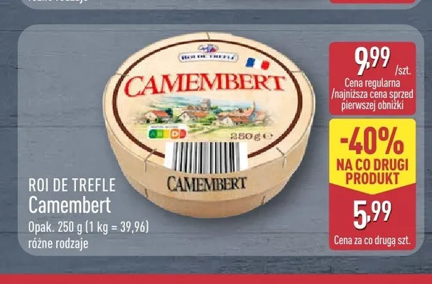 Ser Camembert Roi de Trefle promocja w Aldi