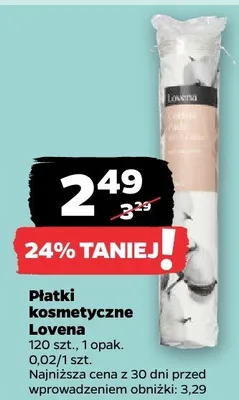 Płatki kosmetyczne promocja w Netto