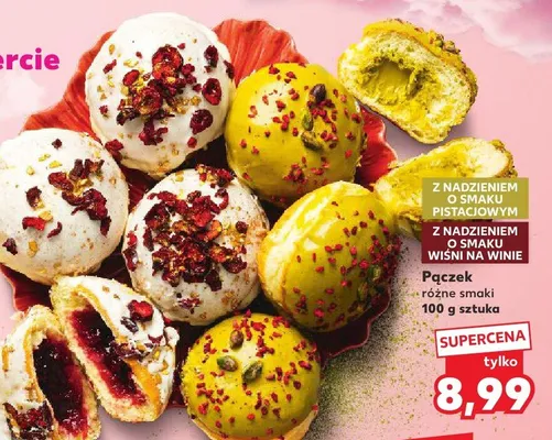 Pączek z nadzieniem o smaku pinacolada promocja w Kaufland