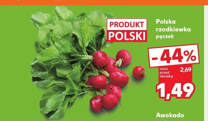 Rzodkiewka polska promocja w Kaufland