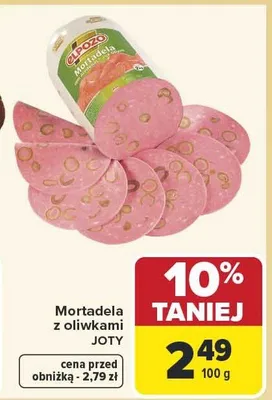 Mortadela z oliwkami promocja w Carrefour