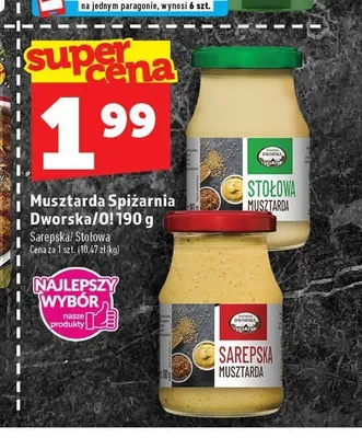 Musztarda Sarepska Spiżarnia Dworska promocja w TOPAZ