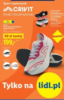 Buty do biegania CarbonLite 1.0 damskie / męskie promocja w Lidl