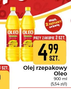 Olej rzepakowy Oleo promocja w Społem Częstochowa