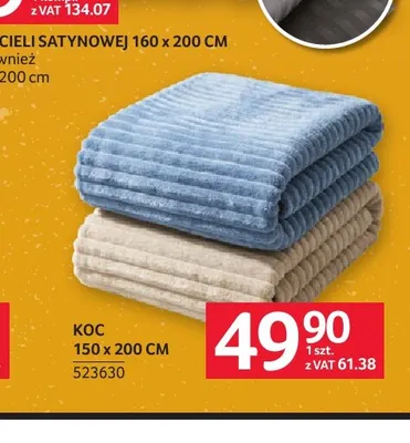 Koc 150x200 cm promocja w Selgros