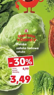 Sałata lodowa polska promocja w Kaufland