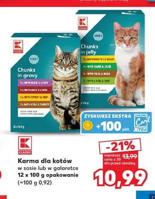 Karma dla kotów w sosie K-Classic promocja w Kaufland