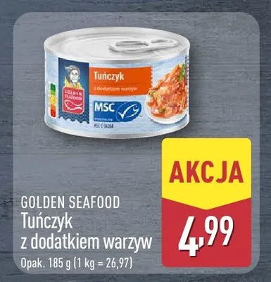 Tuńczyk z dodatkiem warzyw Golden Seafood promocja w Aldi