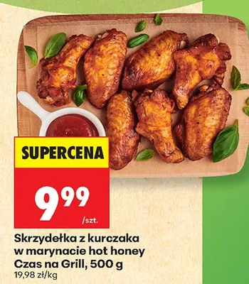 Skrzydełka z kurczaka w marynacie hot honey Czas na Grill promocja w Biedronka