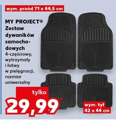 Zestaw dywaników samochodowych promocja w Kaufland