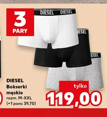 Bokserki męskie Diesel 3-pak promocja w Kaufland