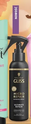 Spray do włosów Gliss Micro Repair Ultimate promocja w Hebe