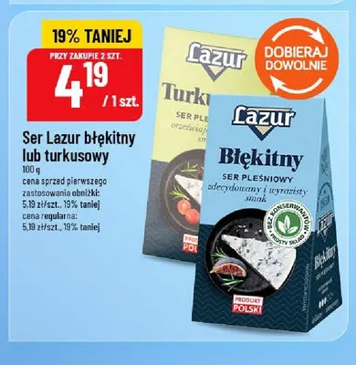 Ser pleśniowy Lazur turkusowy promocja w POLOmarket