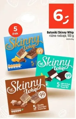 Batoniki Skinny Whip różne rodzaje promocja w Dealz