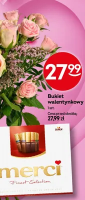 Bukiet walentynkowy promocja w Żabka