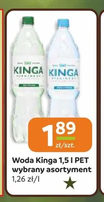 Woda Kinga Pienińska promocja w Społem Częstochowa
