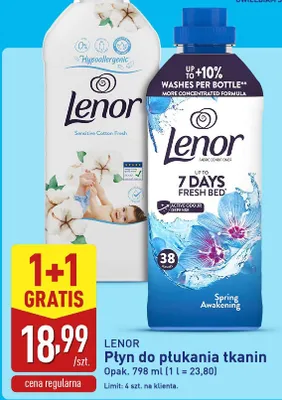 Płyn do płukania tkanin Lenor Spring Awakening 7 Days Fresh Bed promocja w Aldi