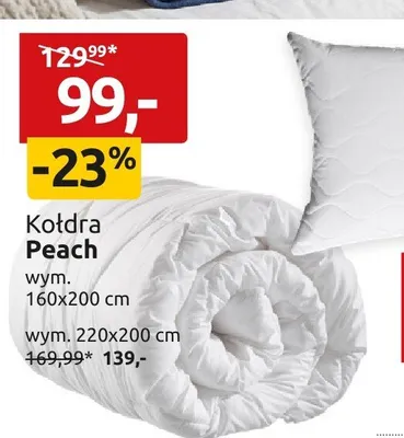 Kołdra Peach 160x200 cm promocja w Black Red White