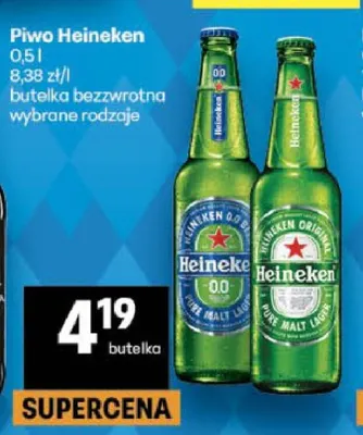 Piwo Heineken promocja w Delikatesy Centrum