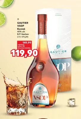 Koniak Gautier VSOP promocja w Kaufland