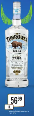Wódka Żubrówka Biała promocja w Dino