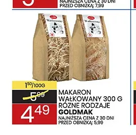 Makaron wałkowany Goldmak promocja w Wafelek