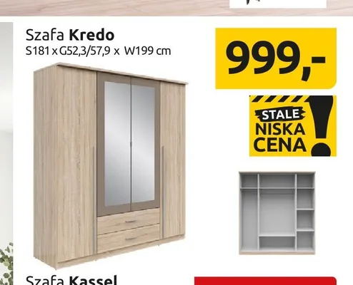 Szafa Kredo promocja w Black Red White