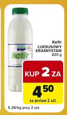 Kefir Luksusowy Krasnystaw promocja w Carrefour Express
