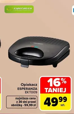 Opiekacz EKT009 Esperanza promocja w Carrefour