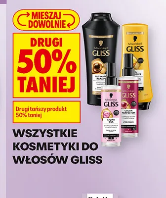 Kosmetyki do włosów Gliss promocja w Biedronka