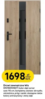 Drzwi zewnętrzne Wis 5907859018277 promocja w Castorama