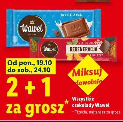 Czekolada Regeneracja Wawel promocja w Lidl