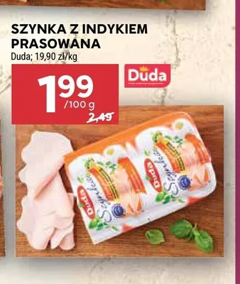 Szynka z indykiem prasowana Duda promocja w Stokrotka