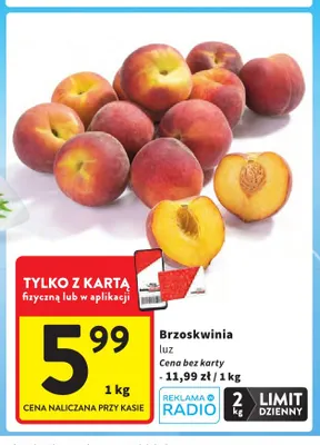 Brzoskwinie promocja w Intermarche