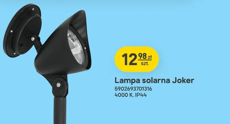Lampa solarna Joker 4000 K IP44 promocja w Castorama