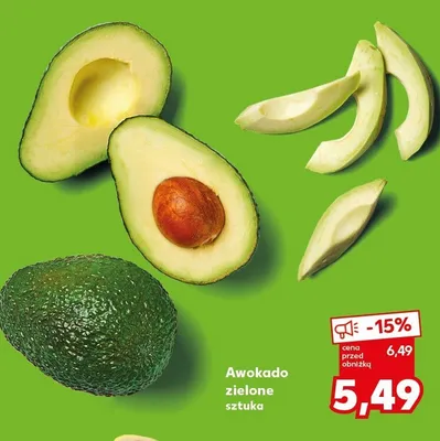 Awokado zielone sztuka promocja w Kaufland