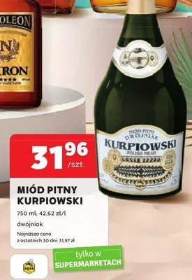 Miód pitny Kurpiowski Dwójniak promocja w Stokrotka