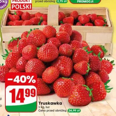 Truskawka polska promocja w Dino
